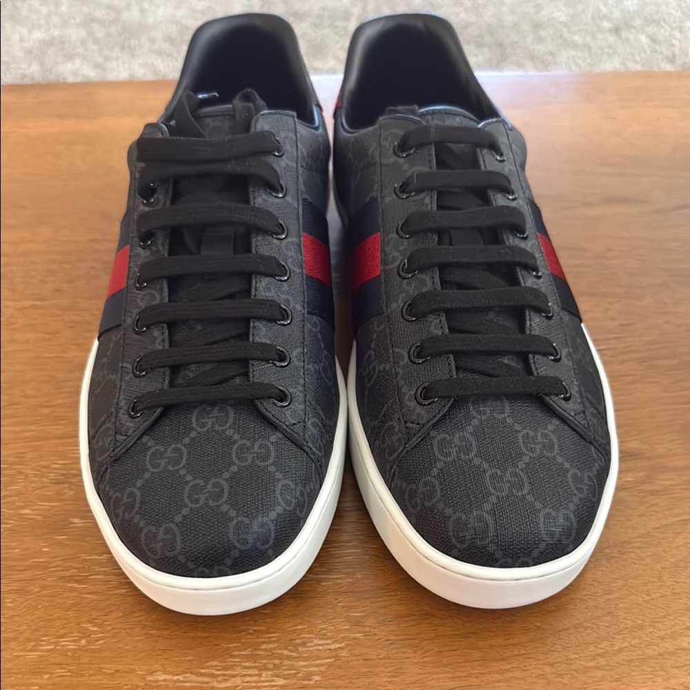 Gucci Ace GG Supreme ‘Black Grey’ Sneaker